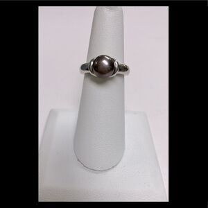 NEW! Honora Gray Pearl Ring Sterling Silver 925